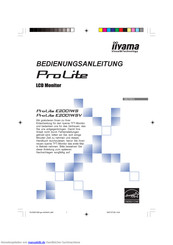 Iiyama PROLITE E2001WS Bedienungsanleitung
