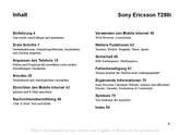 Sony Ericsson t290i selection Bedienungsanleitung