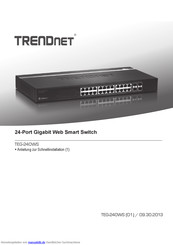 TRENDnet TEG-240WS Anleitung Zur Schnellinstallation