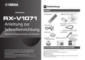 Yamaha RX-V1071 Anleitung