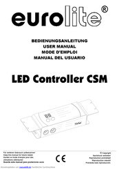 EuroLite LED Controller CSM Bedienungsanleitung