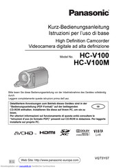 Panasonic HC-V100 Bedienungsanleitung