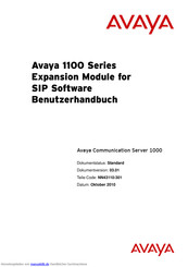 Avaya 1100 Series Benutzerhandbuch