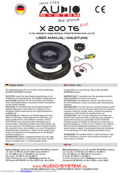 Audio System X 200 T6 EVO Anleitung