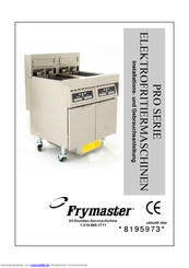 Frymaster 8195973 Installationsanleitung