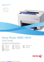 XEROX PHASER 6000 BENUTZERHANDBUCH Pdf-Herunterladen | ManualsLib