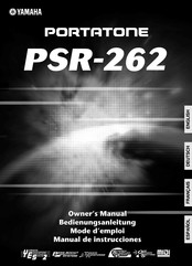 Yamaha PSR-262 Bedienungsanleitung