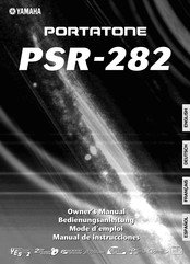 Yamaha PSR-282 Bedienungsanleitung