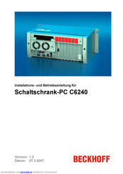 BECKHOFF C6240 Nstallations- Und Betriebsanleitung