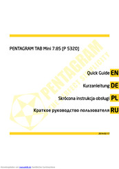 Pentagram TAB Mini 7.85 Kurzanleitung