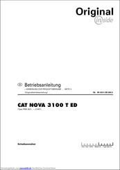 Original inside CAT NOVA 3100 T ED Betriebsanleitung
