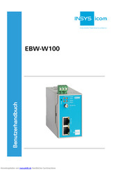 INSYS EBW-W100 Benutzerhandbuch
