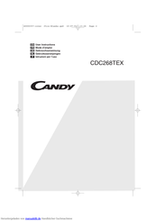 Candy cdc 268 tex Gebrauchsanweisung