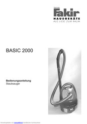 Fakir Basic 2000 8803 Bedienungsanleitung