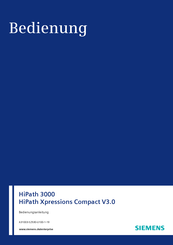 Siemens HiPath Xpressions Compact V3.0 Bedienungsanleitung