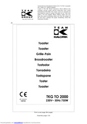 Kalorik TKG TO 2000 Gebrauchsanleitung