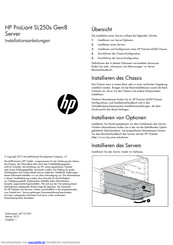 HP ProLiant SL250s Gen8 Installationsanleitungen