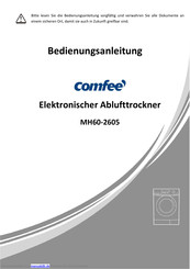 Comfee by Midea MH60-2605 Bedienungsanleitung