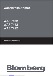 Blomberg WAF 7422 Bedienungsanleitung