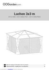 OOGarden.com Luchon 3x3 m Gebrauchsanleitung
