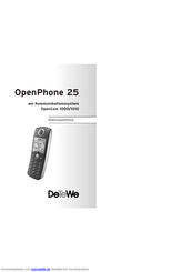 DETEWE OpenPhone 25 Bedienungsanleitung