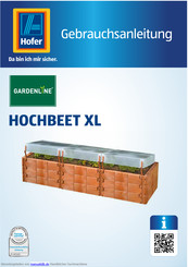 Gardenline Hochbeet XL Gebrauchsanleitung
