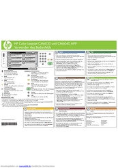HP Color LaserJet CM6030 Series Verwenden Des Bedienfelds