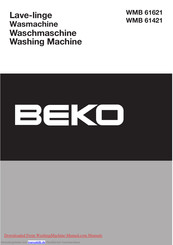 BEKO WMB 61621 Handbuch