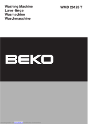 BEKO wmd 26125 t Handbuch