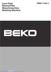 BEKO WMB 71432 A Handbuch