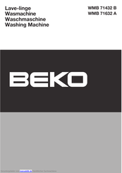 BEKO WMB 71632 A Handbuch