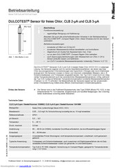 ProMinent DULCOTEST Betriebsanleitung