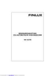 Finlux WB 105 Fin Bedienungsanleitung