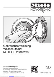 Miele Novotronic METEOR 2086 WPS Gebrauchsanweisung