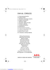 AEG EWA6000SA CORDLESS Gebrauchsanweisung