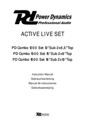Power Dynamics PD COMBO 1500 SET 15 Gebrauchsanleitung