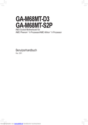 AMD GA-M68MT-S2P Benutzerhandbuch