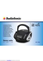 Audiosonic CD-1592 Bedienungsanleitung