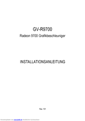 Radeon GV-R9700 Installationsanleitung