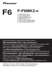 Pioneer F-F6MK2-K Bedienungsanleitung