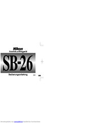 Nikon SB-26 Bedienungsanleitung