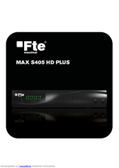 Fte Maximal MAX S405 HD PLUS Handbuch