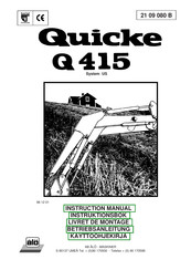 Quicke Q 415 Betriebsanleitung