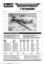 REVELL Micro Wings P-40E Warhawk Handbuch