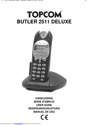 Topcom butler 2511 DELUXE Bedienungsanleitung