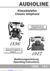 Audioline Klassiktelefon 1927 Bedienungsanleitung