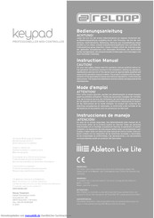 Reloop keypad Bedienungsanleitung