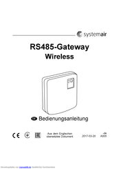 SystemAir RS485 Bedienungsanleitung