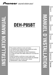 Pioneer DEH-P85BT Installationsanleitung