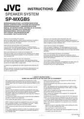 JVC SP-MXGB5 Bedienungsanleitung